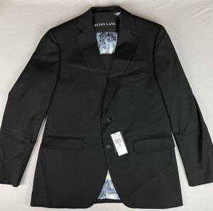 Alton Lane Tailored Fit Blazer Sport Coat Men's 44R Black Poly Rayon Stretch